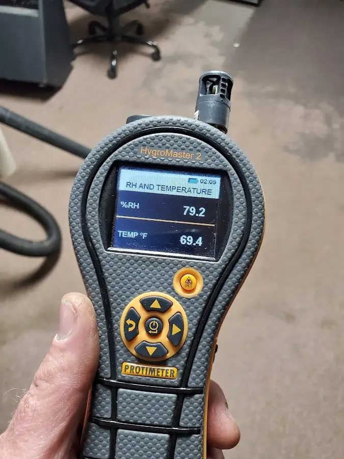 Moisture meter humidity assessment for Fire & Smoke Damage Restoration in Lockport